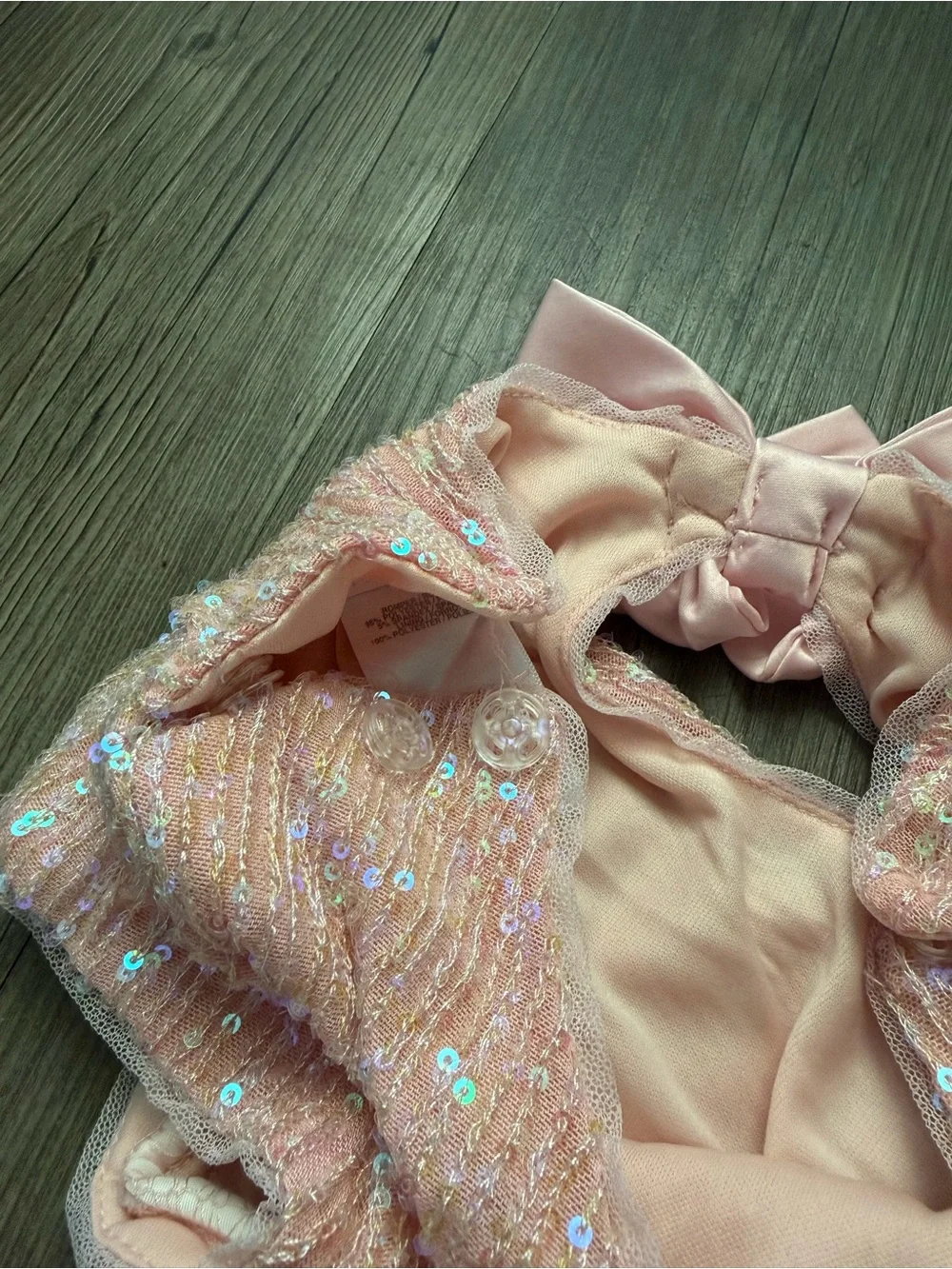 Bonnie Jean Pink Iridescent Sequin Dress